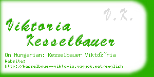 viktoria kesselbauer business card